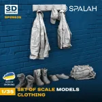 Spalah 29535 1/35 Set Of Scale Models Clothing Resin Model Kit