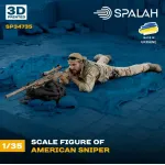 Spalah Sp34735 1/35 Figure American Sniper 3d Printed Scale Model Kit