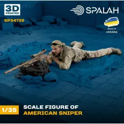 Spalah Sp34735 1/35 Figure American Sniper 3d Printed Scale Model Kit