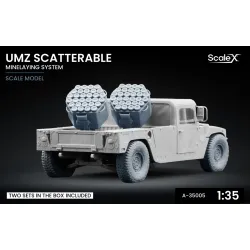 Scalex A-35005 1/35 Umz Scatterable Minelaying System X2 Mine Launcher Per Set Resin Model/ 3d Printed