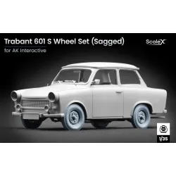 Scalex Wm-35031s 1/35 Trabant 601 S Ordinary Wheel Set Ak Interactive
