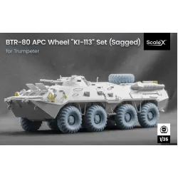 Scalex Wm-35039s 1/35 Btr-80 Apc Sagged Sheel Dt-126 Set For Trumpeter