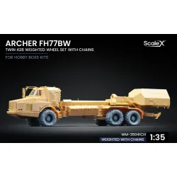 Scalex Wm-35041ch 1/35 Archer Fh77bw Twin 482 Chain Wheel Set Hobby Boss