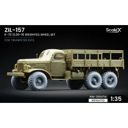 Scalex Wm-35047w 1/35 Zil-157 K-70 Weighted Wheel Set For Trumpeter