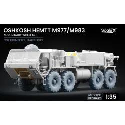 Scalex Wm-35051 1/35 Oshkosh Hemtt M977/M983 Xl Ordinary Wheel Set Trumpeter Italeri