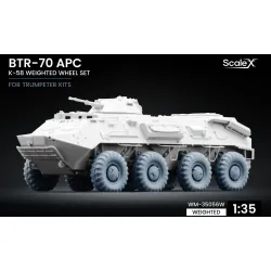 Scalex Wm-35056w 1/35 Btr-70 Apc Deformed Wheel Set K-58 Trumpeter