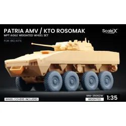 Scalex Wm-35062w 1/35 Patria Amv / Kto Rosomak Mpt Agile Weighted Wheel Set Ibg