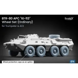 Scalex Wm-72013 1/72 Btr-80 Apc Ordinary Wheel Set Ki-113 Trumpeter Ace