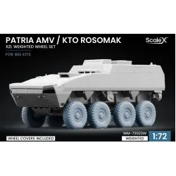 Scalex Wm-72023w 1/72 Patria Amv / Kto Rosomak Xzl Weighted Wheel Set Ibg