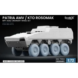 Scalex Wm-72024 1/72 Patria Amv / Kto Rosomak Mpt Agile Ordinary Wheel Set Ibg