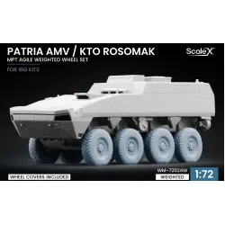 Scalex Wm-72024w 1/72 Patria Amv / Kto Rosomak Mpt Agile Weighted Wheel Set Ibg