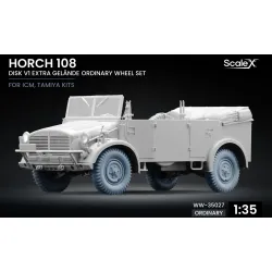 Scalex Ww-35027 1/35 Horch 108 Extra Gelande Wheel Set On Disc V1 Icm Tamiya