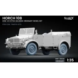 Scalex Ww-35028 1/35 Horch 108 Extra Gelande Wheel Set On Disc V2 Icm Tamiya