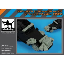 Black Dog T35293 1/35 Half Track M 21 Accessories Set N1 For Tamiya
