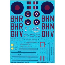 Techmod 72166 1/72 Avro Lancaster B Mk I Decal For Aircraft