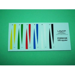 Uscp 24a056 1/24 Decal For Porsche 550 Rear Stripes