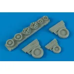 Wheelliant 148009 1/48 F-16c/Cj Block 50/52 Weighted Wheels For Kinetic, Tamiya