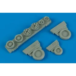 Wheelliant 148009 1/48 F-16c/Cj Block 50/52 Weighted Wheels For Kinetic, Tamiya