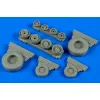 Wheelliant 148012 1/48 F-14b/D Tomcat Weighted Wheels For Hobby Boss