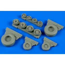 Wheelliant 148012 1/48 F-14b/D Tomcat Weighted Wheels For Hobby Boss