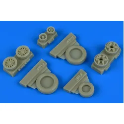 Wheelliant 148015 1/48 F-16i Sufa Weighted Wheels For Hasegawa