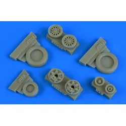 Wheelliant 148017 1/48 F-16i Sufa Weighted Wheels Gy Production For Hasegawa