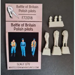White Stork Miniatures F72018 1/72 Battle Of Britain Polish Pilots Resin Unpainted Unassembled