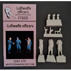 White Stork Miniatures F72021 1/72 Luftwaffe Officers Resin Unpainted Unassembled