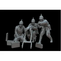 White Stork Miniatures F72045 1/72 Wwi German Team Mg08/15 Resin Unassembled Unpainted