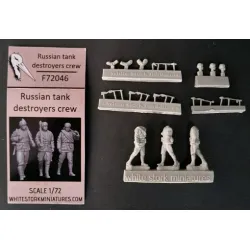 White Stork Miniatures F72046 1/72 Ww2 Russian Tank Destroyers Crew Resin Unassembled Unpainted