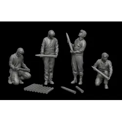 White Stork Miniatures F72051 1/72 Ww2 Us Ammo-loading Tank Crew Resin Unassembled Unpainted