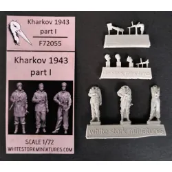 White Stork Miniatures F72055 1/72 German Soldiers In Kharkov 1943 Resin Unassembled Unpainted Kit
