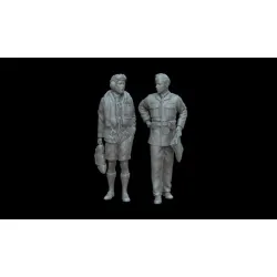 White Stork Miniatures F72093 1/72 British Pilots Mediterranean Sea Resin Unassembled Unpainted