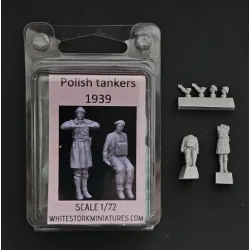 White Stork Miniatures F72094 1/72 Polish Tankers 1939 Ww2 Resin Unassembled Unpainted