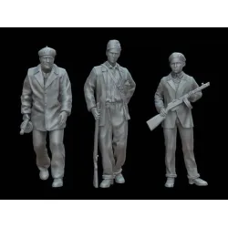 White Stork Miniatures F72120 1/72 Civilains With Weapons Budapest 1956 Resin Unassembled Unpainted