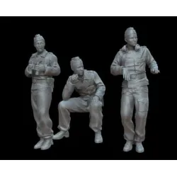 White Stork Miniatures F72125 1/72 German Tank Crew Stug 3 Resin Unassembled Unpainted