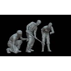 White Stork Miniatures F72129 1/72 German Tank Repair Crew Resin Unassembled Unpainted