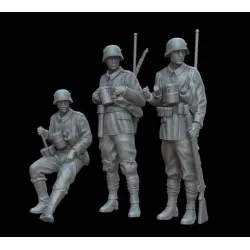 White Stork Miniatures F72138 1/72 Wwi German Stormtroopers Resin Unassembled Unpainted Kit