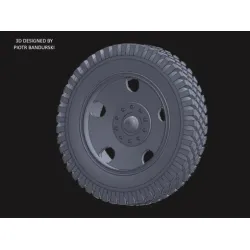 White Stork Miniatures M72006 1/72 Ds Type Wheels 2pcs For Wz.97 Field Gun And Wz.14/19 Howitzer Resin Upainted Kit