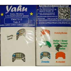 Yahu Model Yma7312 1/72 Yak-3 For Zvezda / Hasegawa / Heller-smer Accessories