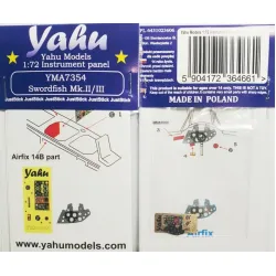 Yahu Model Yma7354 1/72 Instrument Panel For Swordfish Mkii/Iii For Airfix
