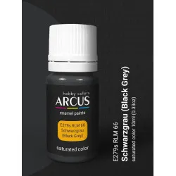 Arcus 279 Enamel Paint Luftwaffe Rlm 66 Schwarzgrau Saturated Color