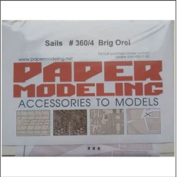 Orel 360/4 1/200 Brig Orel Sails Paper Modeling Accessories To Models
