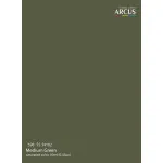 Arcus A598 Acrylic Paint Fs 34102 Medium Green Saturated Color