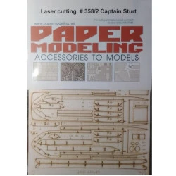 Orel 358/2 1/200 Captain Sturt Paper Modeling Accessories To Models Laser Cutting