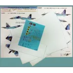 Foxbot 48-067a 1/48 Sukhoi Su27ubm Ukrainian Air Forces Digital Camouflage Decals With Masks