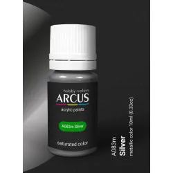 Arcus A083 Acrylic Paint Silver Saturated Color