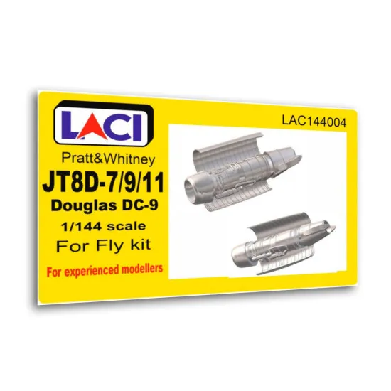 Laci 144004 1/144 Pratt Whitney Jt8d-7/9/11 Engine For Mcdonnel Douglas Dc-9