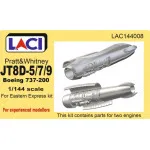 Laci 144008 1/144 Pratt Whitney Jt8d-5/7/9 Engines 2pcs For Boeing 737-200