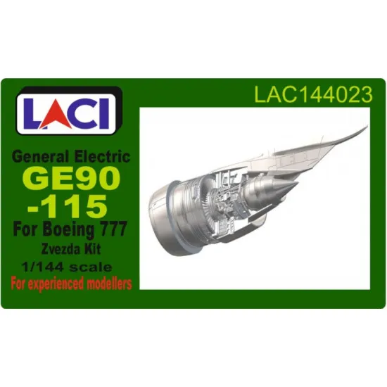 Laci 144023 1/144 General Electric Ge90-115 Engine For Boeing 777 Zvezda Resin